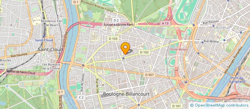 localisation de l'entreprise SCI TMA à BOULOGNE-BILLANCOURT