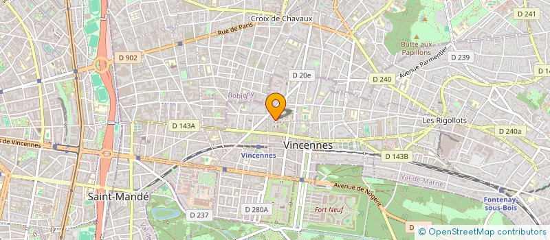 localisation de l'entreprise SCI TMAB à VINCENNES