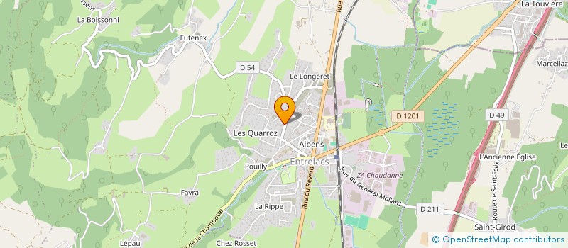 localisation de l'entreprise SCI TMF  ENTRELACS