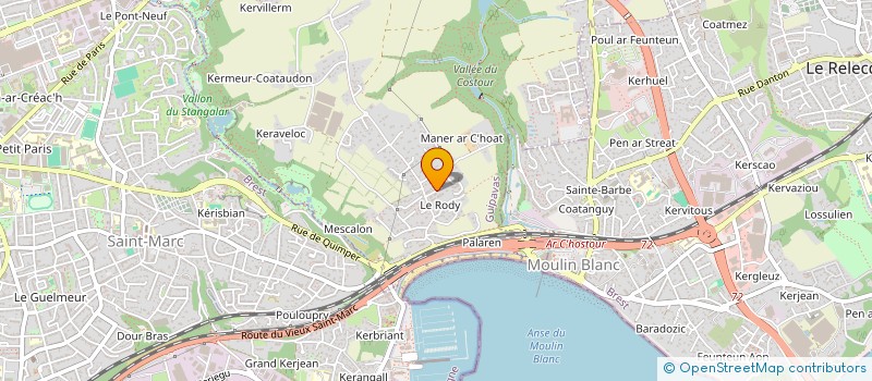 localisation de l'entreprise SCI TMH  GUIPAVAS