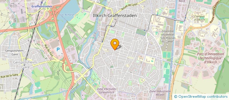 localisation de l'entreprise SCI TMH INVEST  ILLKIRCH-GRAFFENSTADEN