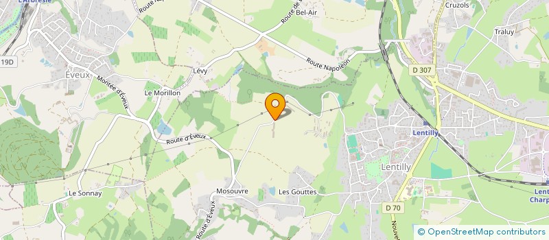 localisation de l'entreprise SCI TMJ 2011  LENTILLY