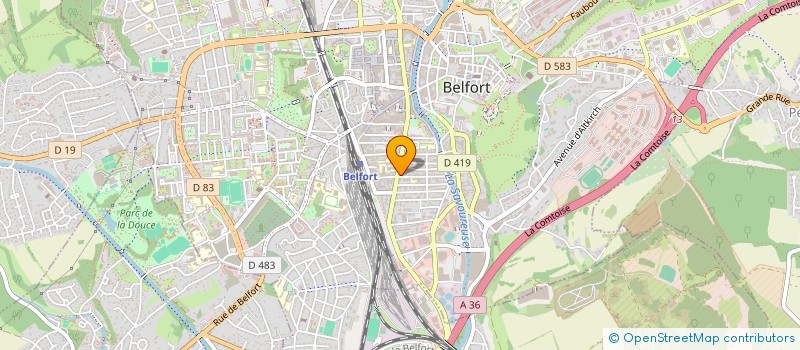 localisation de l'entreprise SCI TML  BELFORT