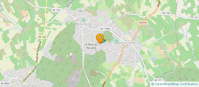localisation de l'entreprise SCI TMO 34 à BEAULIEU