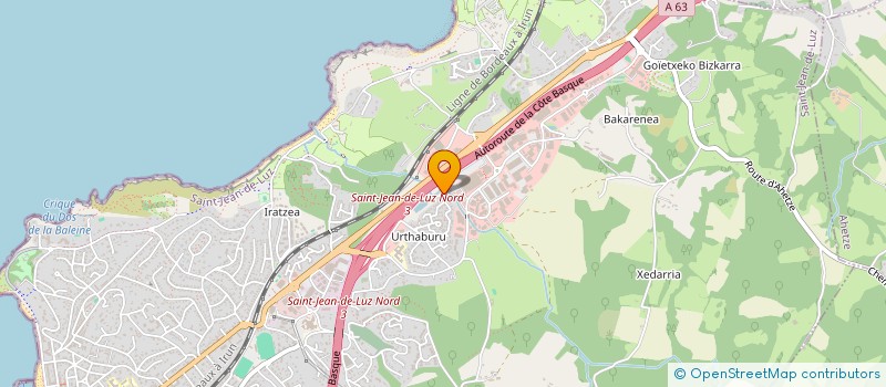 localisation de l'entreprise SCI TMPF  SAINT-JEAN-DE-LUZ