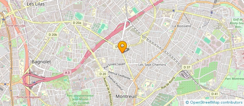 localisation de l'entreprise SCI TMPP à MONTREUIL