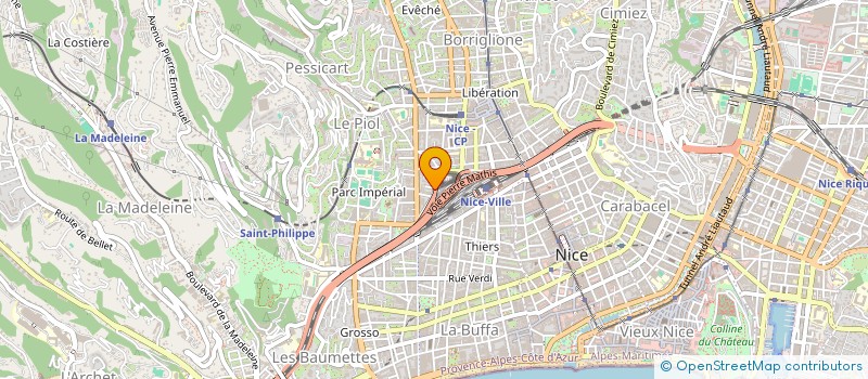 localisation de l'entreprise SCI TMR à NICE