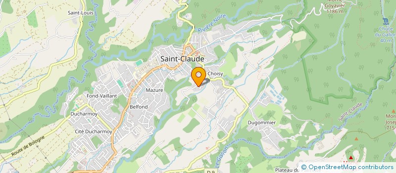 localisation de l'entreprise SCI - TMS à SAINT-CLAUDE
