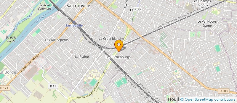 localisation de l'entreprise SCI TMT  SARTROUVILLE