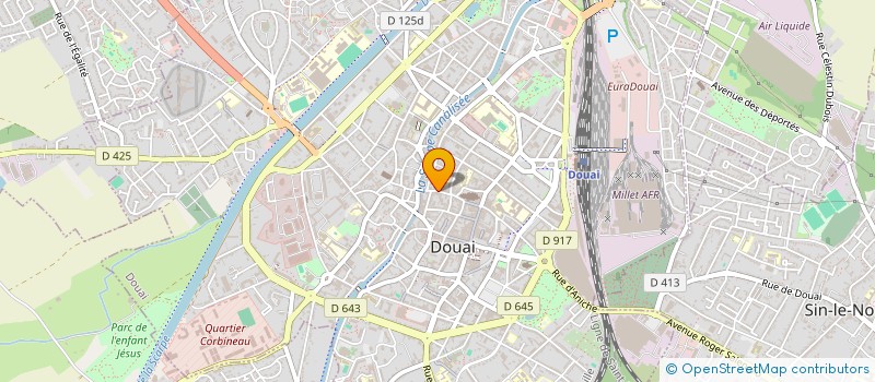 localisation de l'entreprise SCI TN'T à DOUAI