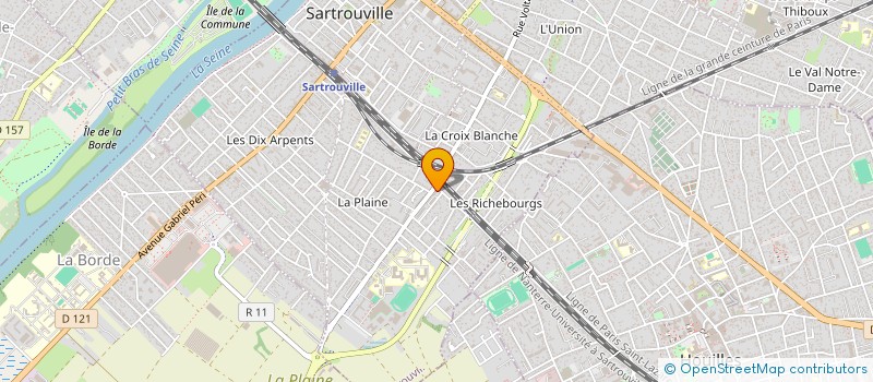 localisation de l'entreprise SCI TNF  SARTROUVILLE