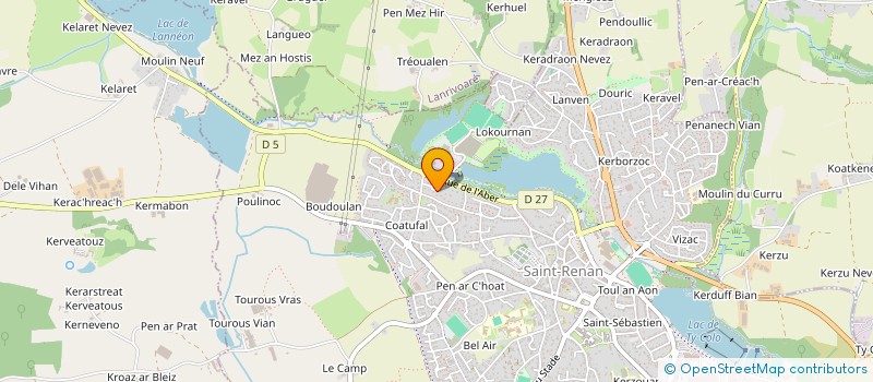 localisation de l'entreprise SCI TNI  SAINT-RENAN