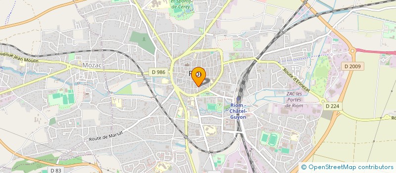 localisation de l'entreprise SCI TNRL  RIOM