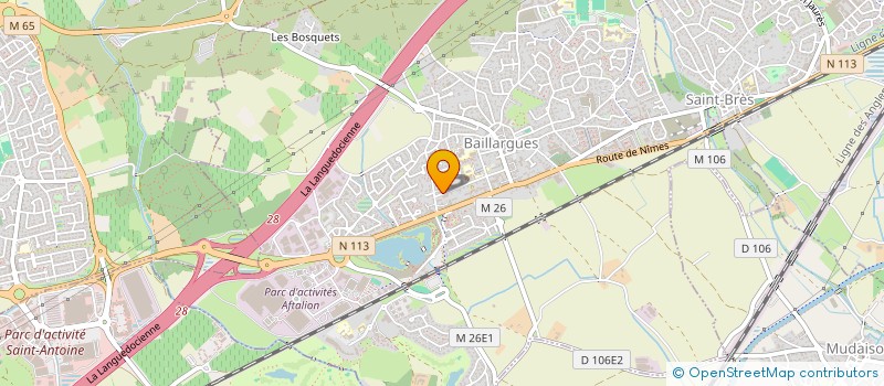 localisation de l'entreprise SCI TNS à BAILLARGUES