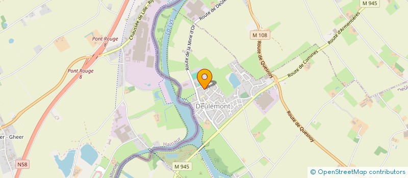 localisation de l'entreprise SCI TO2B  DEULEMONT