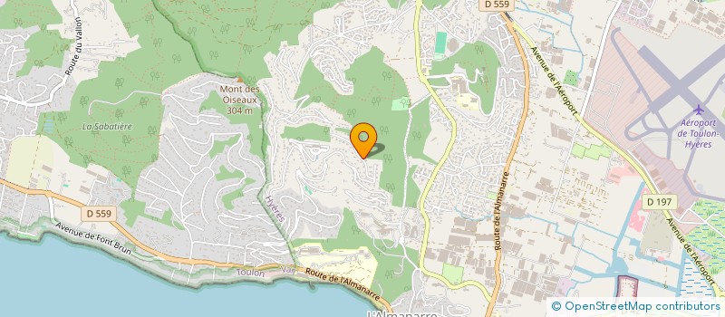 localisation de l'entreprise SCI TOBACO à HYERES