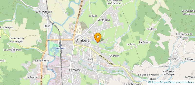 localisation de l'entreprise SCI TOBOKA  AMBERT