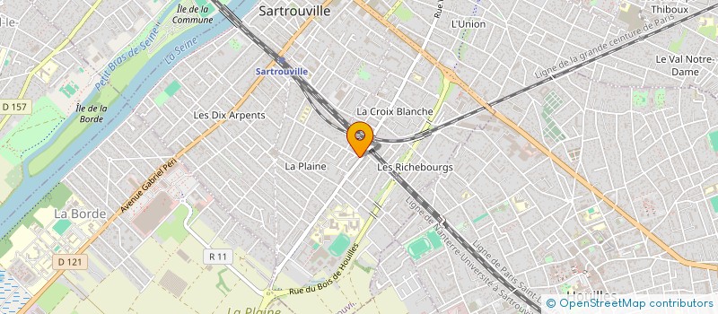 localisation de l'entreprise SCI TOBROUK  SARTROUVILLE