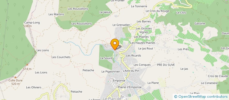 localisation de l'entreprise SCI TOC à SAINTE MAXIME