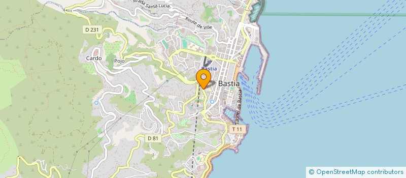 localisation de l'entreprise SCI TOCH à BASTIA