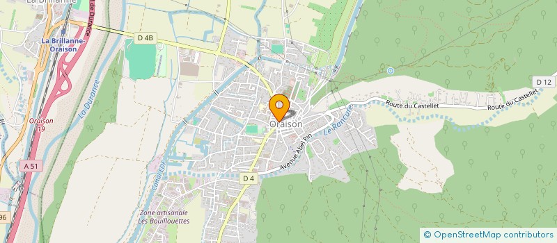 localisation de l'entreprise SCI TOCHE AND CO  ORAISON