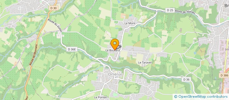 localisation de l'entreprise SCI TOCHON LA RUAZ  ORLIENAS