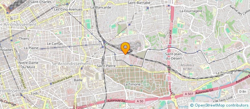 localisation de l'entreprise SCI TOD CURIE  MARSEILLE