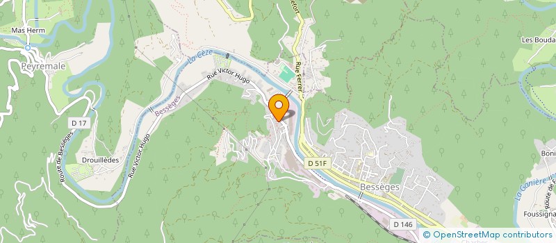 localisation de l'entreprise SCI TODO  BESSEGES