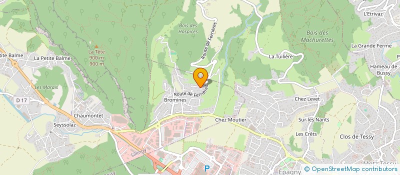 localisation de l'entreprise SCI TOE LOUIS  SILLINGY