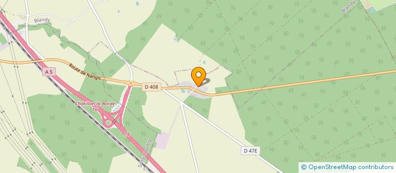 localisation de l'entreprise SCI TOERA  CHATILLON-LA-BORDE