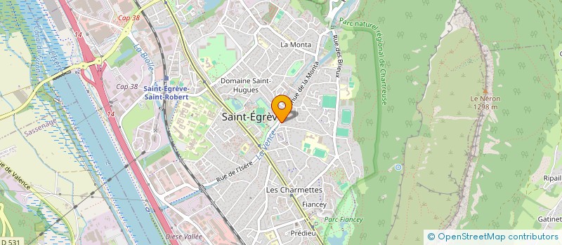 localisation de l'entreprise SCI TOFFIN  SAINT-EGREVE
