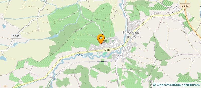 localisation de l'entreprise SCI TOFFOLI  BELVEZE-DU-RAZES