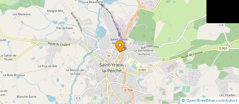 localisation de l'entreprise SCI TOFRA à SAINT-YRIEIX-LA-PERCHE