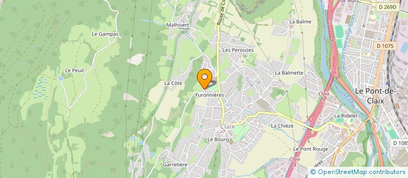 localisation de l'entreprise SCI TOGA  CLAIX