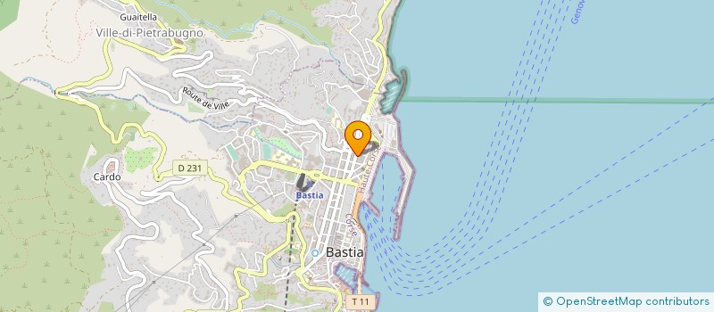 localisation de l'entreprise SCI TOGA DRUG à BASTIA