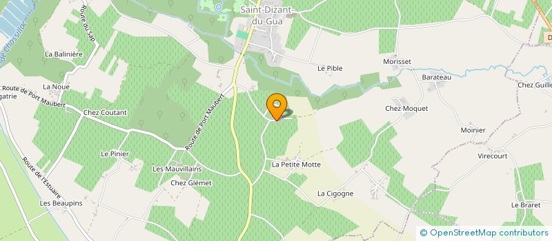 localisation de l'entreprise SCI TOGETHER  SAINT-DIZANT-DU-GUA