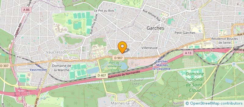 localisation de l'entreprise SCI TOGUIPOL à GARCHES