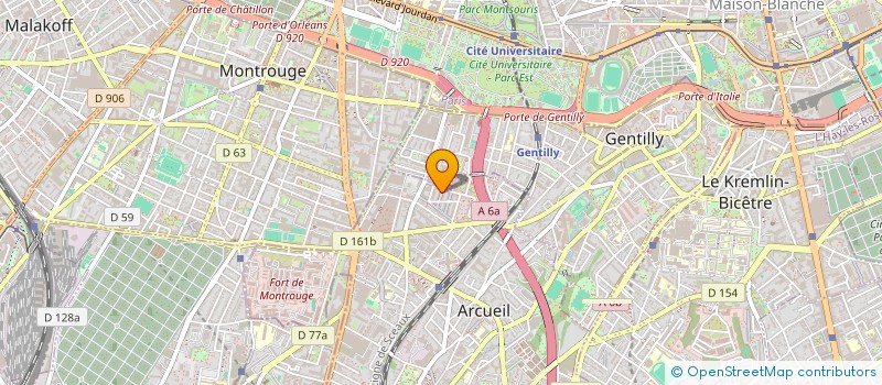 localisation de l'entreprise SCI TOII  ARCUEIL