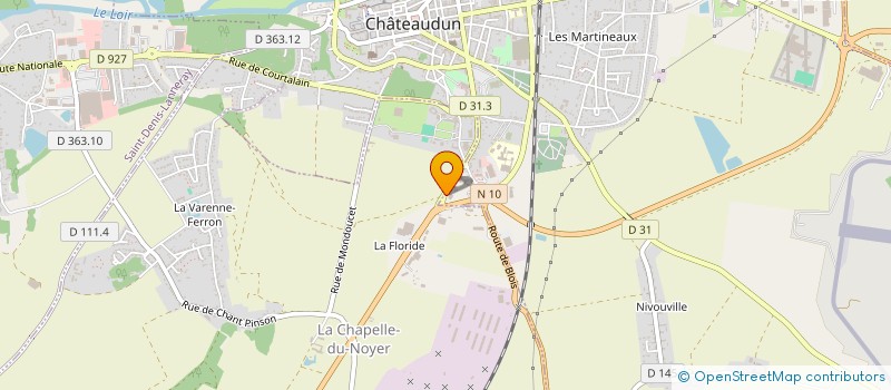 localisation de l'entreprise SCI TOILE ET MOT à CHATEAUDUN