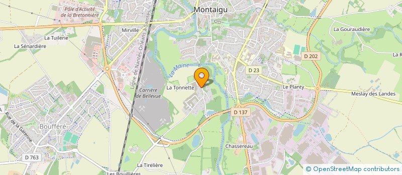 localisation de l'entreprise SCI TOIT SOLIDAIRE  MONTAIGU-VENDEE