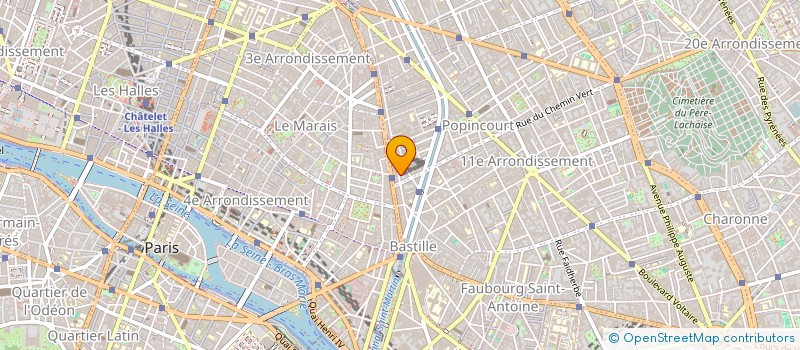 localisation de l'entreprise SCI TOITS SOUS LA NEIGE  PARIS