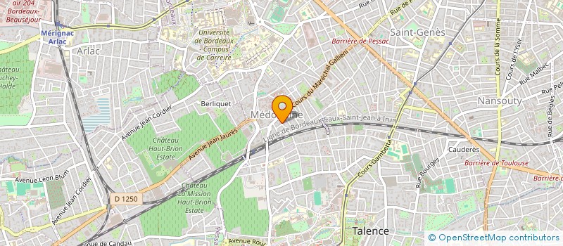 localisation de l'entreprise SCI TOITURE IMMOBILIER  TALENCE