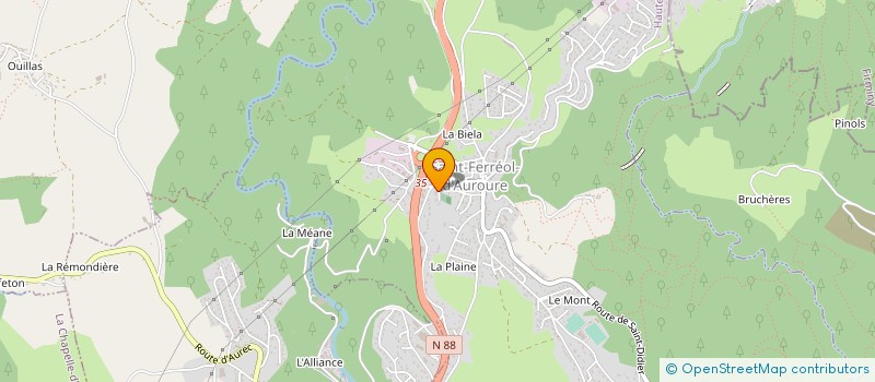 localisation de l'entreprise SCI TOJARO  SAINT-FERREOL-D'AUROURE