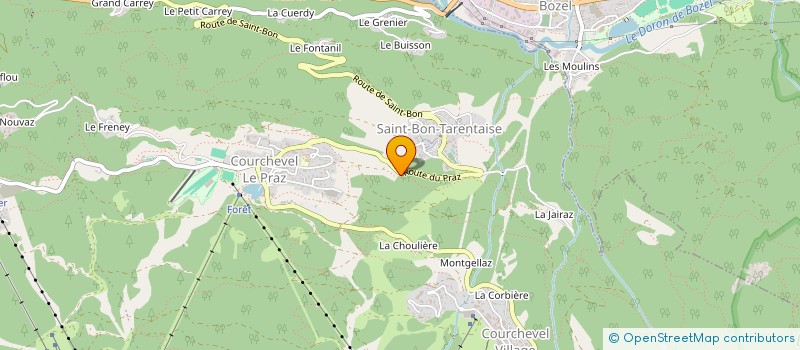 localisation de l'entreprise SCI TOJOKI à COURCHEVEL