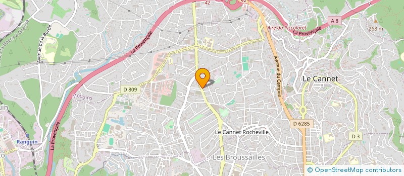 localisation de l'entreprise SCI TOKENGA à LE CANNET