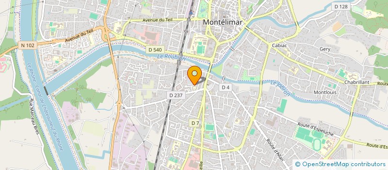 localisation de l'entreprise SCI TOKUC à MONTELIMAR