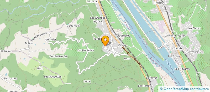 localisation de l'entreprise SCI TOLANIS  VION