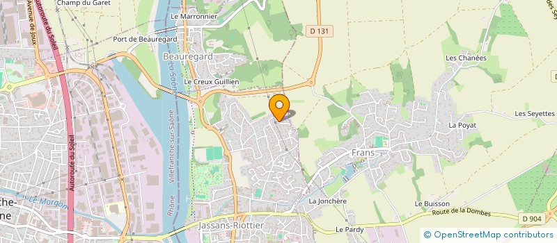 localisation de l'entreprise SCI TOLGA à JASSANS-RIOTTIER