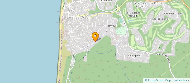 localisation de l'entreprise SCI TOLGLIT  LACANAU