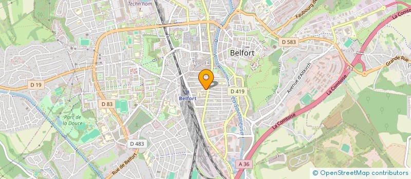localisation de l'entreprise SCI TOLLNER  BELFORT